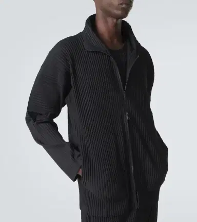 Homme Plissé Issey Miyake Homme Plissé Issey Miyake Basics pleated zip-up cardigan | Thumbnail 3 Homme Plissé Issey Miyake Homme Plissé Issey Miyake Basics pleated zip-up cardigan | Thumbnail 3