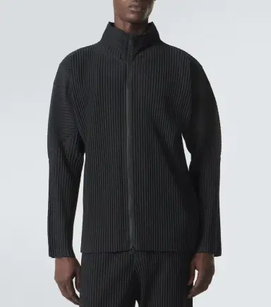Homme Plissé Issey Miyake Homme Plissé Issey Miyake Basics pleated zip-up cardigan | Thumbnail 4 Homme Plissé Issey Miyake Homme Plissé Issey Miyake Basics pleated zip-up cardigan | Thumbnail 4
