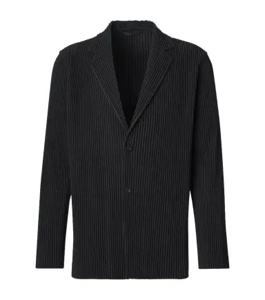Homme Plissé Issey Miyake Homme Plissé Issey Miyake Basics pleated blazer | Thumbnail 1 Homme Plissé Issey Miyake Homme Plissé Issey Miyake Basics pleated blazer | Thumbnail 1