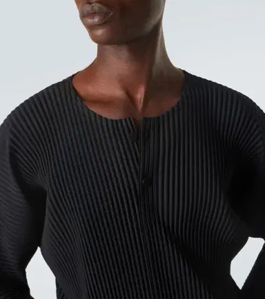 Homme Plissé Issey Miyake Homme Plissé Issey Miyake Monthly Colors pleated Henley shirt | Thumbnail 2