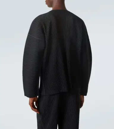 Homme Plissé Issey Miyake Homme Plissé Issey Miyake Monthly Colors pleated Henley shirt | Thumbnail 4