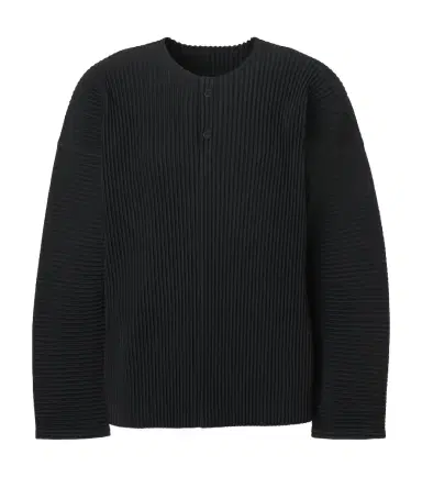 Homme Plissé Issey Miyake Homme Plissé Issey Miyake Monthly Colors pleated Henley shirt | Thumbnail 1