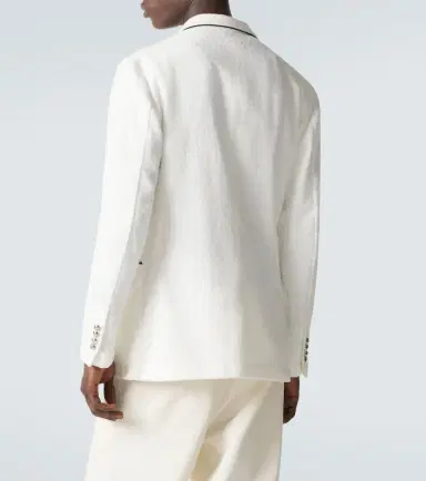Ralph Lauren Purple Label Embroidered cotton terry blazer | Thumbnail 5