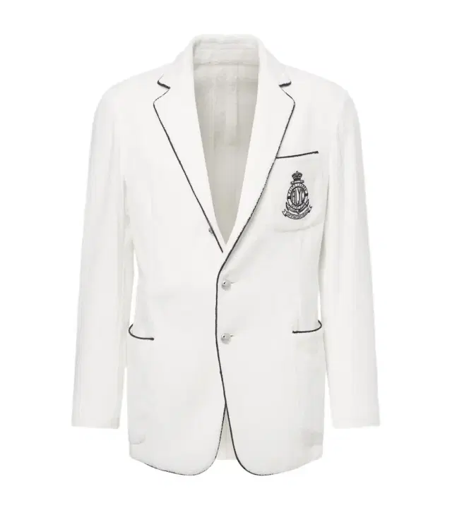 Ralph Lauren Purple Label Embroidered cotton terry blazer