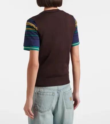 Miu Miu Logo virgin wool sweater vest | Thumbnail 2 Miu Miu Logo virgin wool sweater vest | Thumbnail 2