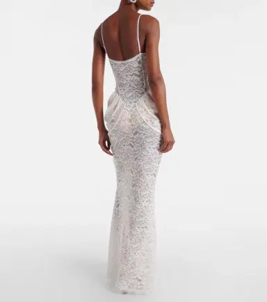 Bananhot Vecna sheer lace maxi dress | Thumbnail 2