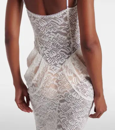 Bananhot Vecna sheer lace maxi dress | Thumbnail 4