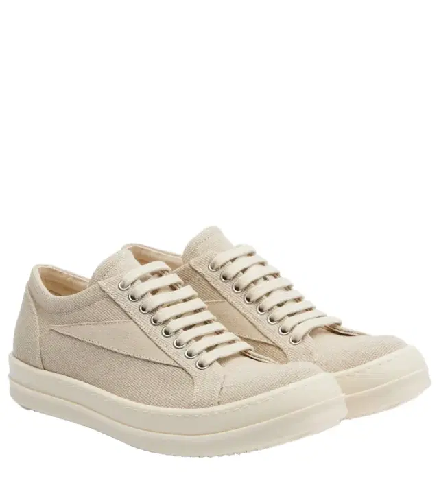 DRKSHDW Vintage suede-trimmed canvas sneakers