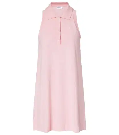 Hunza G Logo cotton terry polo dress | Thumbnail 1