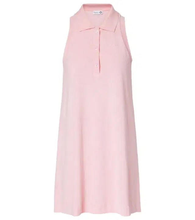 Hunza G Logo cotton terry polo dress