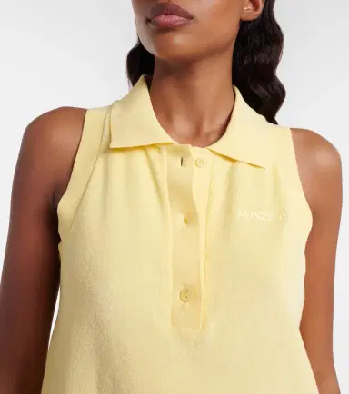 Hunza G Logo cotton terry polo dress | Thumbnail 2
