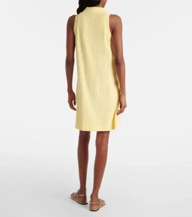 Hunza G Logo cotton terry polo dress | Thumbnail 5