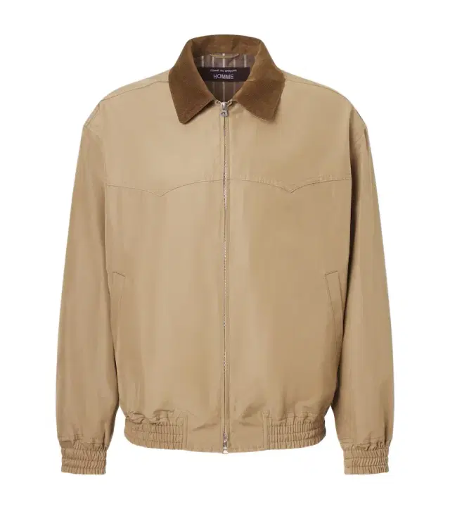 Comme des Garcons Homme Comme des Garçons Homme Corduroy-trimmed blouson jacket
