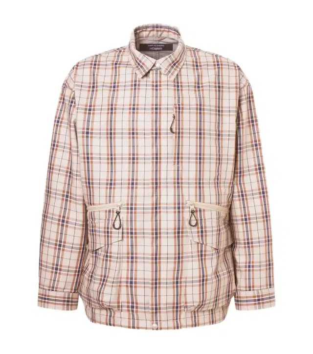 Comme des Garçons Homme Checked cotton-blend jacket