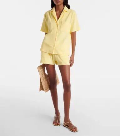 Hunza G Logo cotton terry shorts | Thumbnail 2