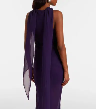 De La Vali Diosa draped georgette top | Thumbnail 6