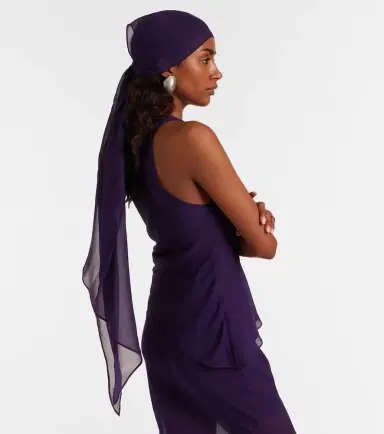 De La Vali Diosa draped georgette top | Thumbnail 7