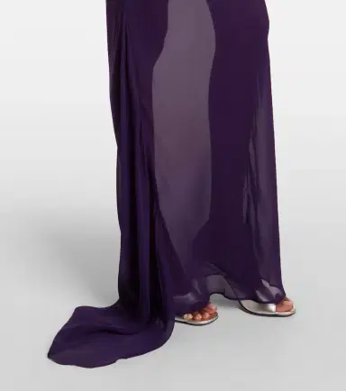 De La Vali Diosa georgette maxi skirt | Thumbnail 2