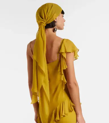 De La Vali Mayara ruffled georgette gown | Thumbnail 3