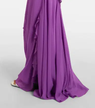 De La Vali Mayara ruffled georgette gown | Thumbnail 6