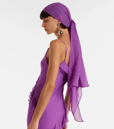 De La Vali Mayara ruffled georgette gown | Thumbnail 7