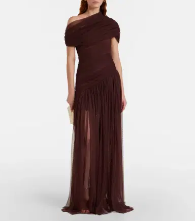 De La Vali Himala gathered tulle gown | Thumbnail 3