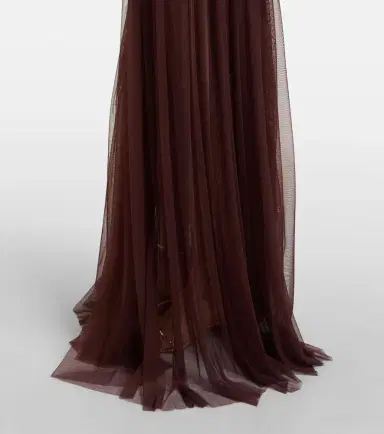 De La Vali Himala gathered tulle gown | Thumbnail 5