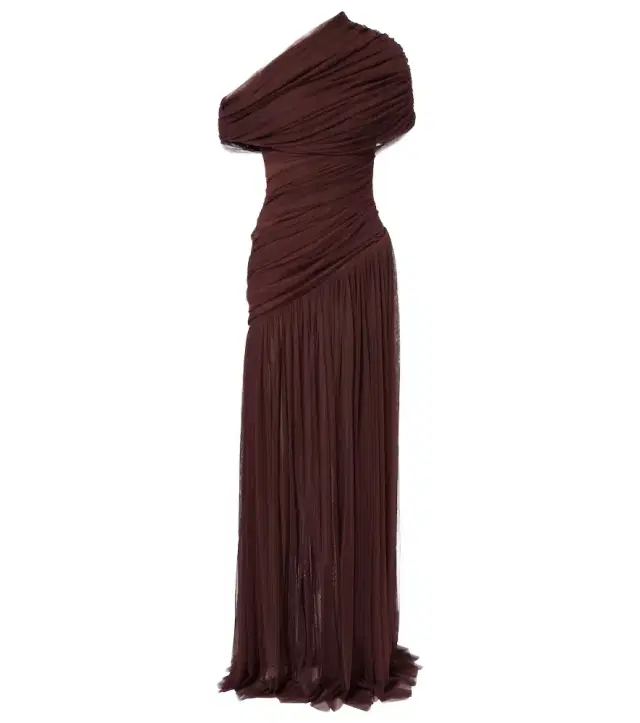 Himala gathered tulle gown