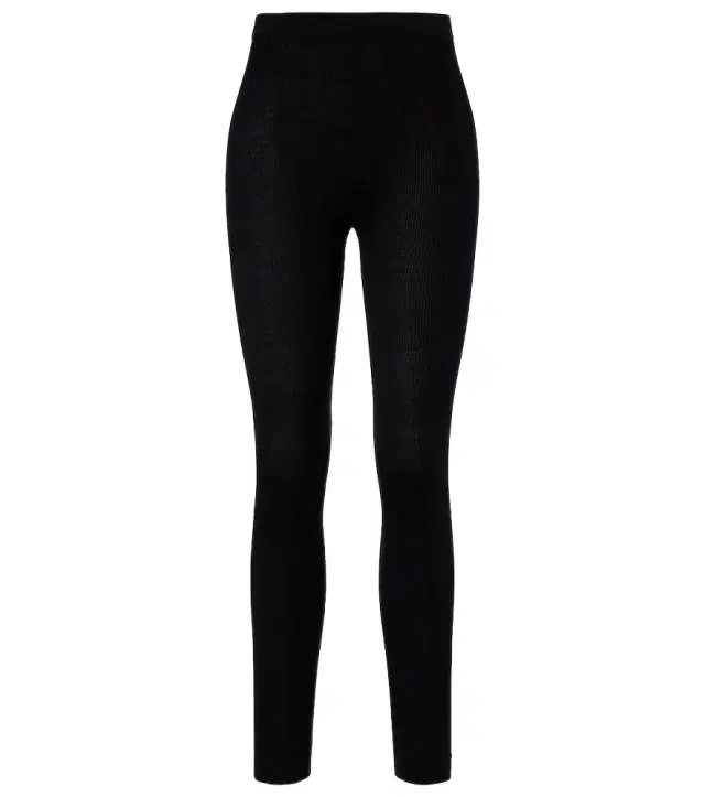 Wool, cashmere, and silk leggings