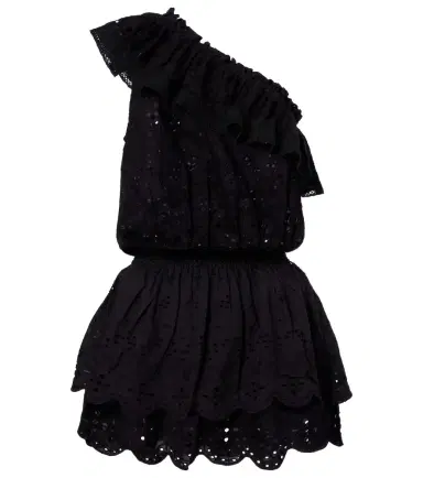Melissa Odabash Bree broderie anglaise one-shoulder cotton minidress | Thumbnail 1