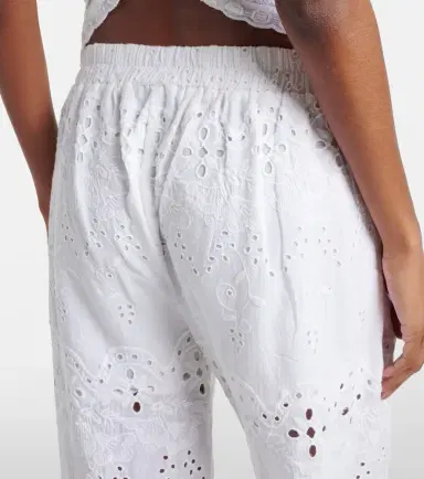 Melissa Odabash Lula embroidered cotton wide-leg pants | Thumbnail 2 Melissa Odabash Lula embroidered cotton wide-leg pants | Thumbnail 2