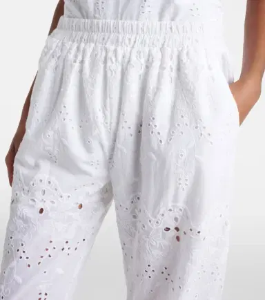 Melissa Odabash Lula embroidered cotton wide-leg pants | Thumbnail 4 Melissa Odabash Lula embroidered cotton wide-leg pants | Thumbnail 4