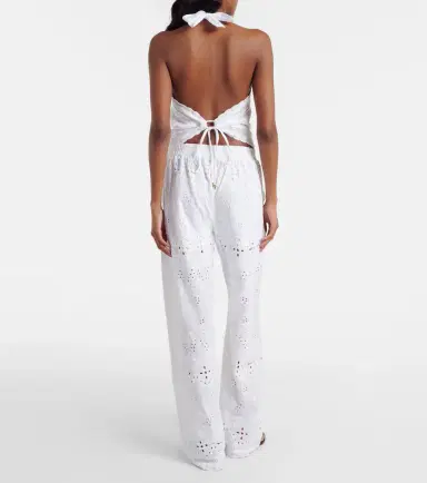 Melissa Odabash Lula embroidered cotton wide-leg pants | Thumbnail 5 Melissa Odabash Lula embroidered cotton wide-leg pants | Thumbnail 5