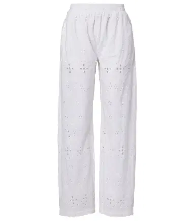 Melissa Odabash Lula embroidered cotton wide-leg pants | Thumbnail 1 Melissa Odabash Lula embroidered cotton wide-leg pants | Thumbnail 1