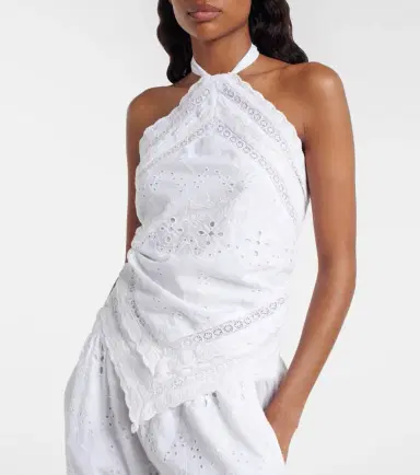 Melissa Odabash Felicity embroidered cotton top | Thumbnail 2
