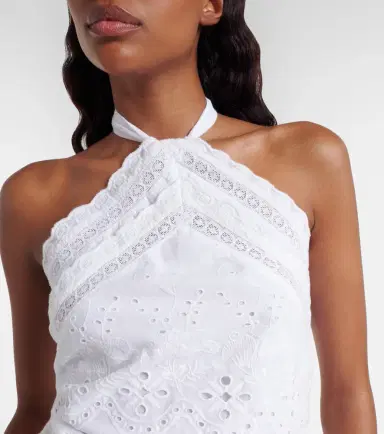 Melissa Odabash Felicity embroidered cotton top | Thumbnail 3