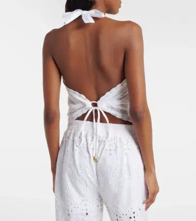Melissa Odabash Felicity embroidered cotton top | Thumbnail 4