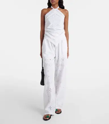 Melissa Odabash Felicity embroidered cotton top | Thumbnail 5