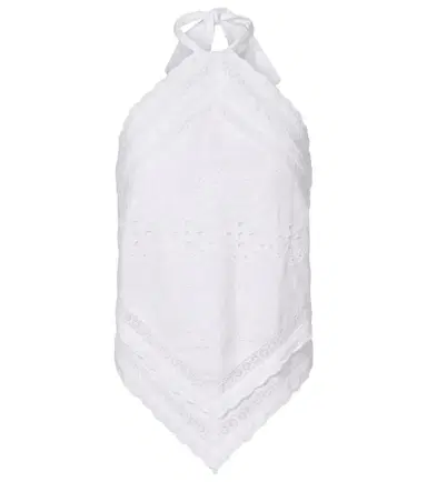Melissa Odabash Felicity embroidered cotton top | Thumbnail 1