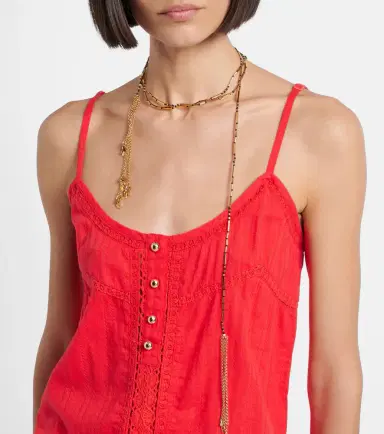 Melissa Odabash Kelly crochet-trimmed cotton minidress | Thumbnail 2 Melissa Odabash Kelly crochet-trimmed cotton minidress | Thumbnail 2