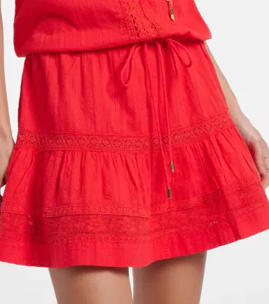 Melissa Odabash Kelly crochet-trimmed cotton minidress | Thumbnail 3 Melissa Odabash Kelly crochet-trimmed cotton minidress | Thumbnail 3
