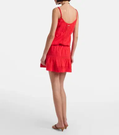 Melissa Odabash Kelly crochet-trimmed cotton minidress | Thumbnail 5 Melissa Odabash Kelly crochet-trimmed cotton minidress | Thumbnail 5