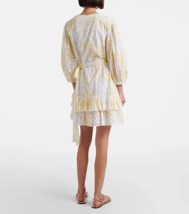 Melissa Odabash Tabitha broderie anglaise cotton wrap dress | Thumbnail 5