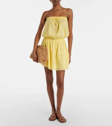 Melissa Odabash Colette embroidered cotton minidress | Thumbnail 4 Melissa Odabash Colette embroidered cotton minidress | Thumbnail 4