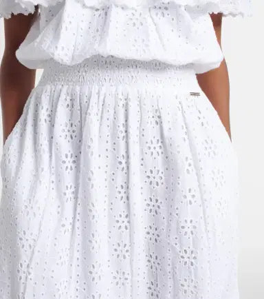 Melissa Odabash Larna broderie anglaise cotton midi dress | Thumbnail 3