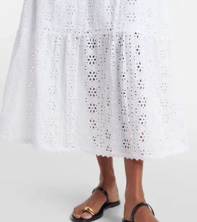 Melissa Odabash Larna broderie anglaise cotton midi dress | Thumbnail 4
