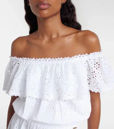 Melissa Odabash Larna broderie anglaise cotton midi dress | Thumbnail 5