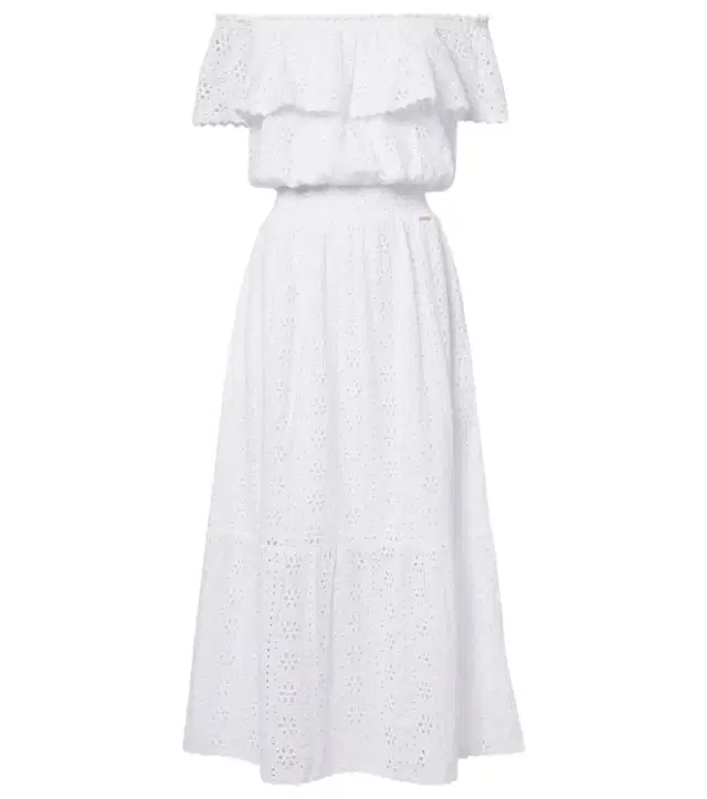 Larna broderie anglaise cotton midi dress