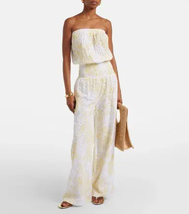 Melissa Odabash Naomi broderie anglaise cotton jumpsuit | Thumbnail 4 Melissa Odabash Naomi broderie anglaise cotton jumpsuit | Thumbnail 4