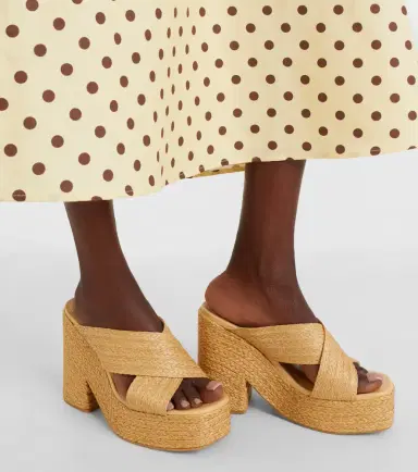 Souliers Martinez Garda raffia sandals | Thumbnail 6